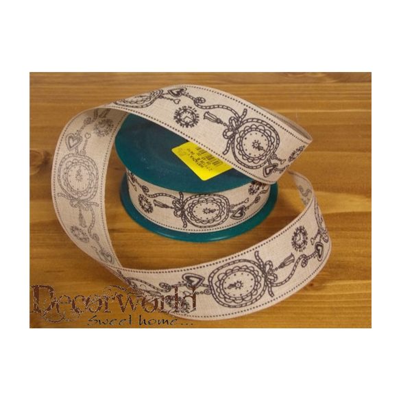 Textil szalag órás szürke 4cm x 10m