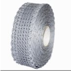 Dekor szalag hálós, csipkés 40mm x 10m - Szürke