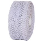   Dekor szalag hálós, csipkés 45mm x 10m - Vintage szürkés kék