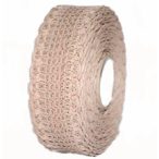 Dekor szalag hálós, csipkés 40mm x 10m - Púder