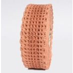   Dekor szalag hálós, csipkés 40mm x 10m - Sötét púderbézs