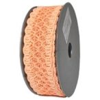 Dekor szalag hálós, csipkés 35mm x 9,1m - Barack