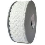 Dekor szalag hálós, csipkés 35mm x 9,1m - Fehér
