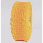 Dekor szalag hálós, csipkés 40mm x 10m - Napsárga