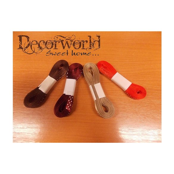 Pöttyös szalag szatén 10mm/22,86m - Több színben