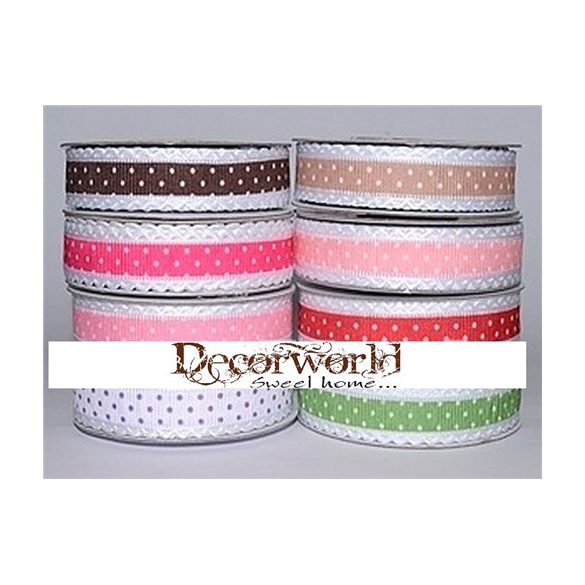 Dekorációs szalag (több színben) 15 mm/9,1m