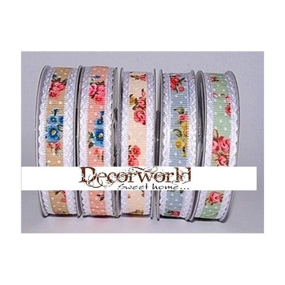 Dekorációs szalag (több színben) 15 mm/9,1m
