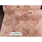 Lenvászon vintage mintás 30cm/5m több színben