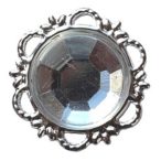 Bross díszítő elem 21 mm -  Ezüst S/10db