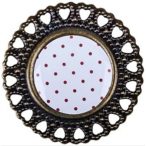 Öntapadós bross díszítő elem 16x16mm - S/10db