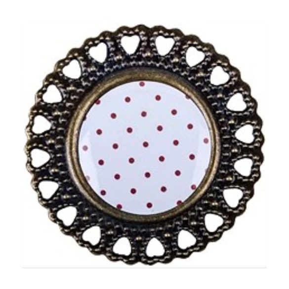 Öntapadós bross díszítő elem 16x16mm - S/10db