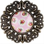 Öntapadós bross díszítő elem 50x50mm - S/6db