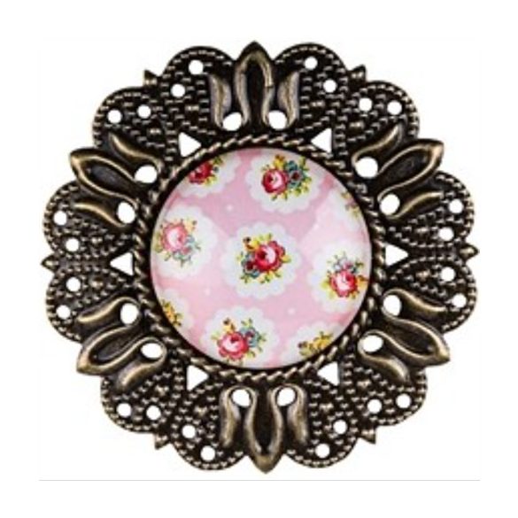 Öntapadós bross díszítő elem 50x50mm - S/6db