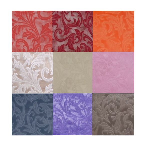 3D nyomott inda mintás vetex 30cm/10m - Piros