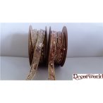 Rosegold / Arany flitteres szalag  10mm/5m