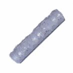   Műszőrme anyag karácsonyi mintás 28cm/3m - Szürke/ezüst
