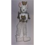 Lógó lábú egérkirály figura 6,5x5,5x9,5cm