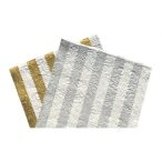   Dombornyomott csíkos luxury papír szalvéta 33x33cm, 3 rétegű - Több színben 20db/csom