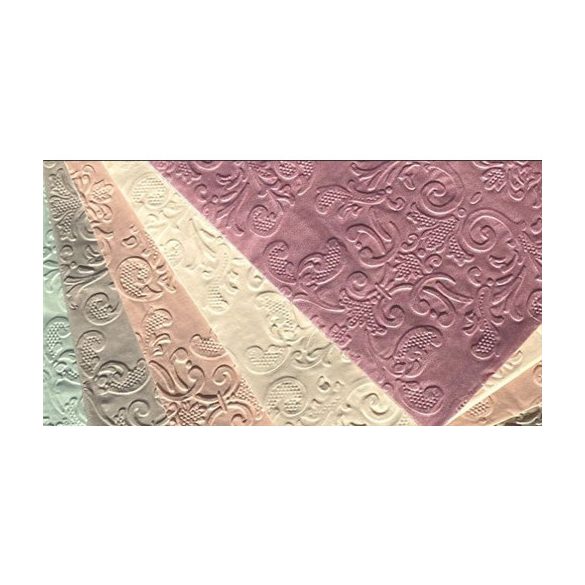 Dombornyomott luxury papír szalvéta 33x33cm 3 rétegű - Több színben 20db/csom