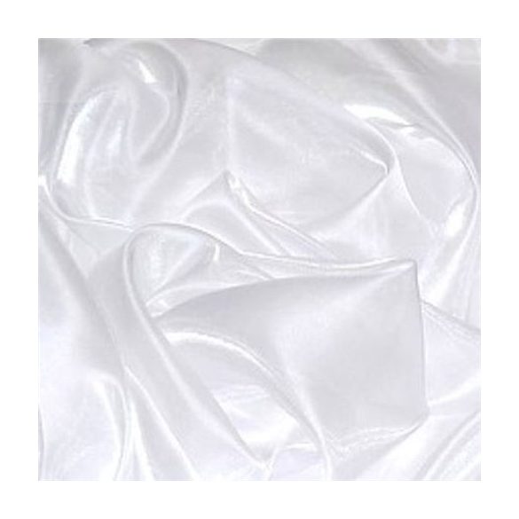Szatén-organza 47cm/10m - Fehér
