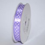 Szatén szalag pöttyös 10mm/22,86m - Világos lila