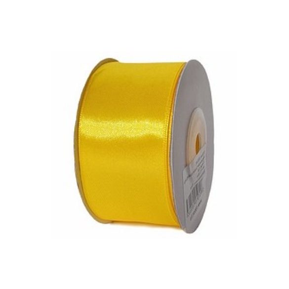 Szatén szalag 38mm/22.86m - Citromsárga