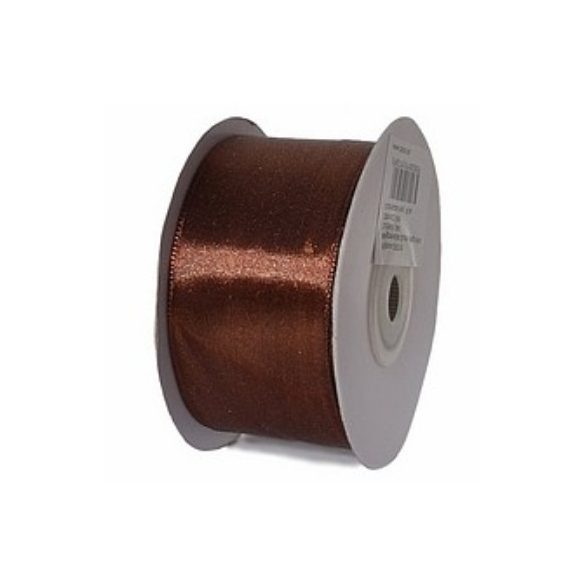 Szatén szalag 38mm/22,86m - Csokibarna