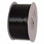Szatén szalag 38mm/22.86m - Fekete
