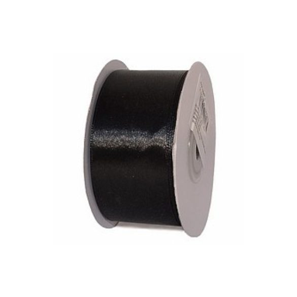Szatén szalag 38mm/22.86m - Fekete
