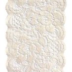Csipke anyag elasztikus 8 cm x 5 m - Ekrü