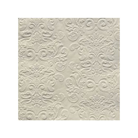 Dombornyomott luxury papír szalvéta 33x33cm 3 rétegű - Ekrü (20db/csom)