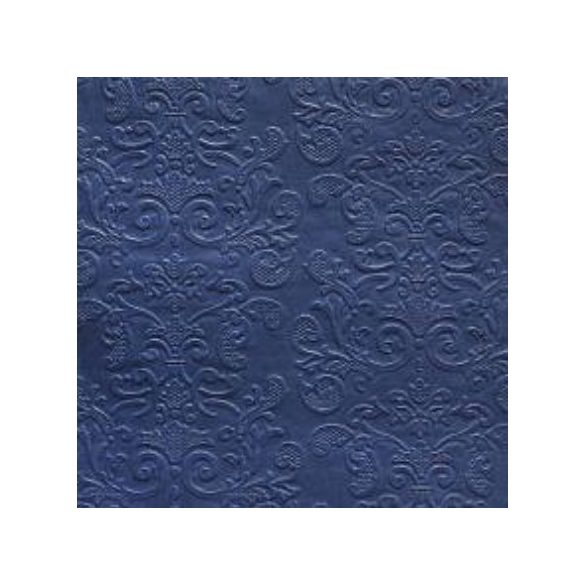 Dombornyomott luxury papír szalvéta 33x33cm 3 rétegű - Navy kék (20db/csom)