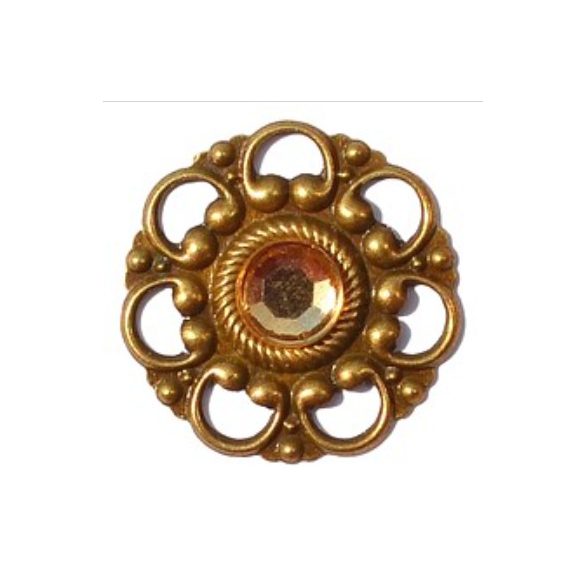 Bross díszítő elem 26 mm -  Bronz S/50db