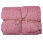 Géz anyag 89cm x 3m - Vintage rózsaszín