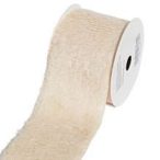 Műszőrme szalag 6,3cm x 3m - Pasztel krém