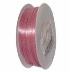 Szatén szalag 3 mm x 50 m - Vintage rózsaszín