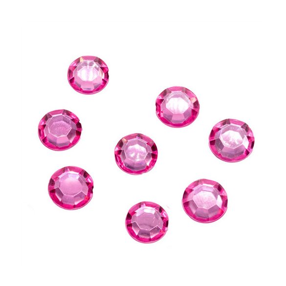 Akril kövek 14mm S/50 - Rózsaszín