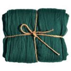 Géz anyag 89cm x 3m - Smaragdzöld