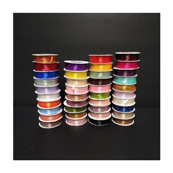 Szatén szalag 3 mm x 50 m - Világos bézs