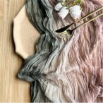 Géz anyag 89cm x 3m - Mohazöld/barna