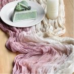 Géz anyag 89cm x 3m - Krém/vintage rózsaszín