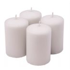 Adventi gyertya szett 10 x 6 cm - Matt szürke