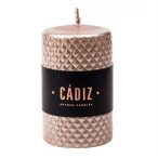 Henger gyertya "Cádiz" 10,5 X 7 cm - Rose gold