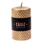 Henger gyertya "Cádiz" 10,5x7cm - Arany