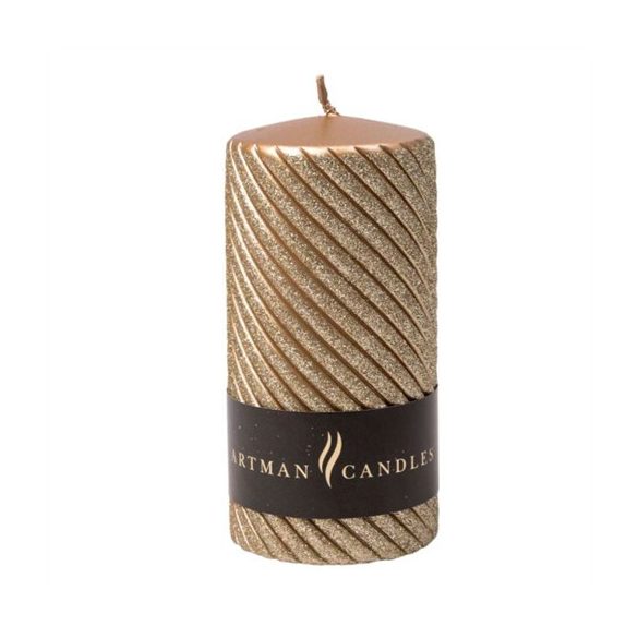 Henger gyertya "Caroline" 13 x 7 cm - Arany