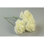 Rózsa polifoam 7cm - Krém (50db/csom.)