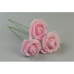 Rózsa polifoam 7cm - Rózsaszín (50db/csom.)