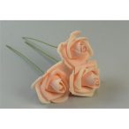 Rózsa polifoam 7cm - Barack (50db/csom.)