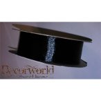 Fekete szatén szalag 25mm x25m