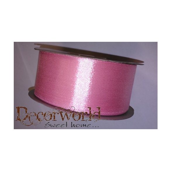 Szatén szalag s.rszín 38mm/25m